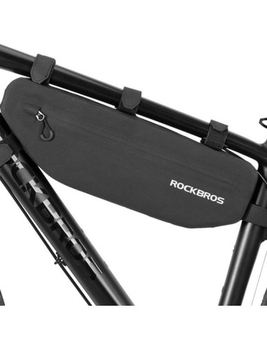 Sakwa rowerowa rockbros as-043 na rzepy 3l - czarna