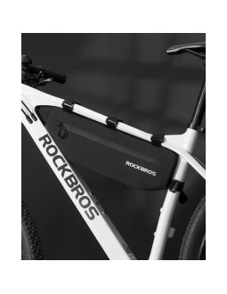 Sakwa rowerowa rockbros as-043 na rzepy 3l - czarna 2