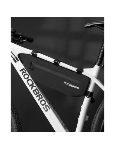 Sakwa rowerowa rockbros as-043 na rzepy 3l - czarna