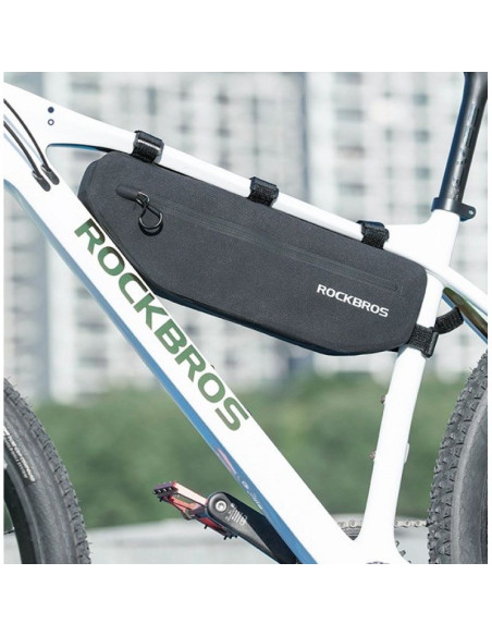 Sakwa rowerowa rockbros as-043 na rzepy 3l - czarna