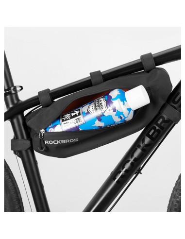 Sakwa rowerowa rockbros as-043 na rzepy 3l - czarna