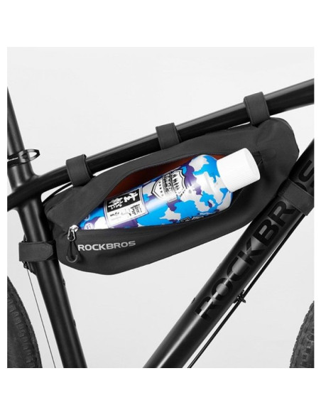 Sakwa rowerowa rockbros as-043 na rzepy 3l - czarna
