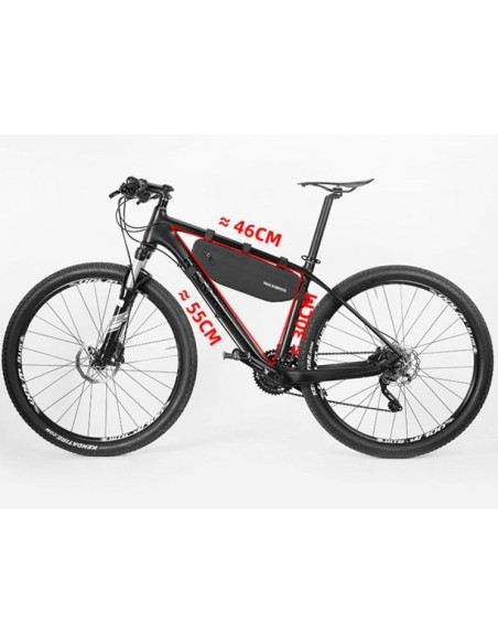 Sakwa rowerowa rockbros as-043 na rzepy 3l - czarna