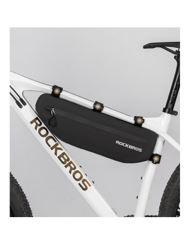 Sakwa rowerowa rockbros as-043 na rzepy 3l - czarna