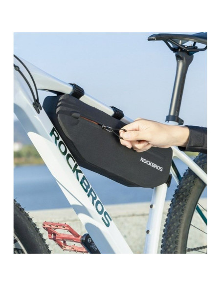 Sakwa rowerowa rockbros as-043 na rzepy 3l - czarna