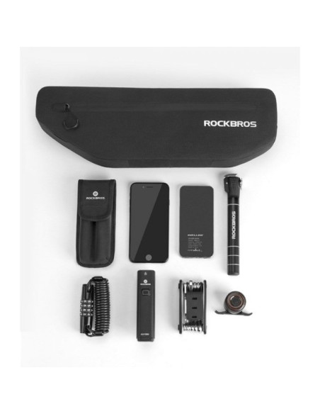 Sakwa rowerowa rockbros as-043 na rzepy 3l - czarna