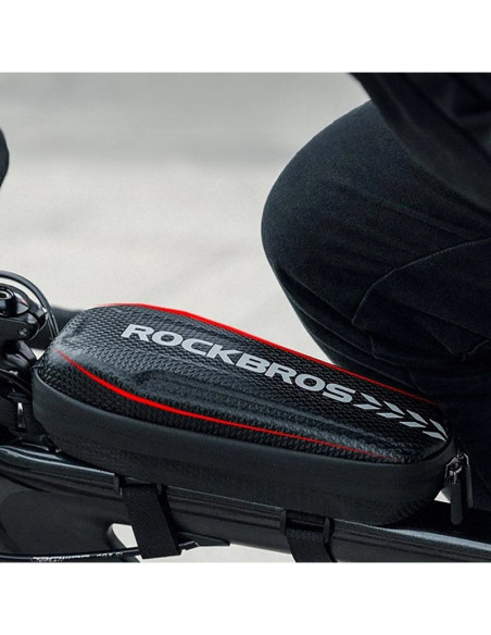 Torba rowerowa rockbros b62-1 na kierownicę lub ramę 3 l - czarna