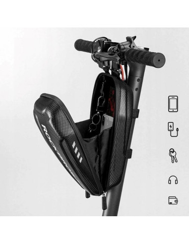 Torba rowerowa rockbros b62-1 na kierownicę lub ramę 3 l - czarna