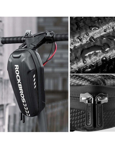 Torba rowerowa rockbros b62-1 na kierownicę lub ramę 3 l - czarna