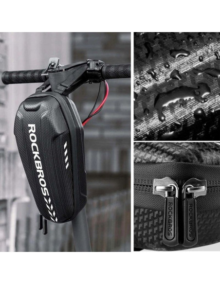 Torba rowerowa rockbros b62-1 na kierownicę lub ramę 3 l - czarna