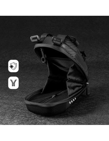 Torba rowerowa rockbros b62-1 na kierownicę lub ramę 3 l - czarna