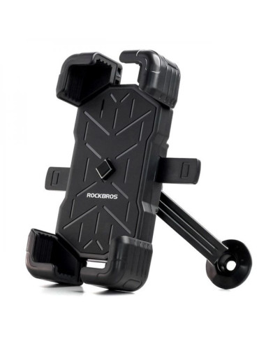 Uchwyt na telefon rockbros 25210030007 do motocyklu - czarny