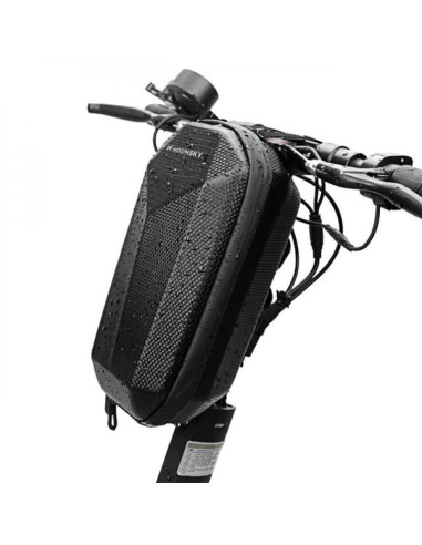 Wozinsky wodoodporna torba na kierownicę hulajnogi torba na hulajnogę 4 l czarna (wsb2bk)