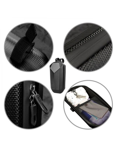 Wozinsky wodoodporna torba na kierownicę hulajnogi torba na hulajnogę 4 l czarna (wsb2bk)