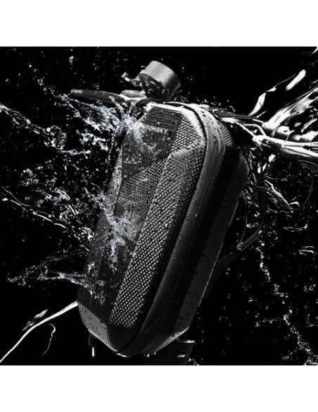 Wozinsky wodoodporna torba na kierownicę hulajnogi torba na hulajnogę 4 l czarna (wsb2bk)