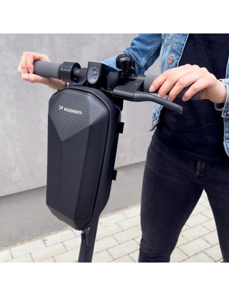 Wozinsky wodoodporna torba na kierownicę hulajnogi torba na hulajnogę 4 l czarna (wsb2bk)