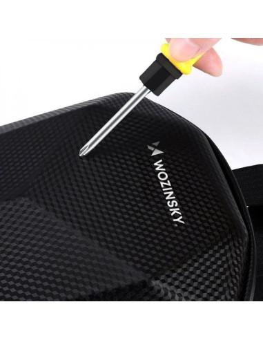 Wozinsky wodoodporna torba na kierownicę hulajnogi torba na hulajnogę 4 l czarna (wsb2bk)