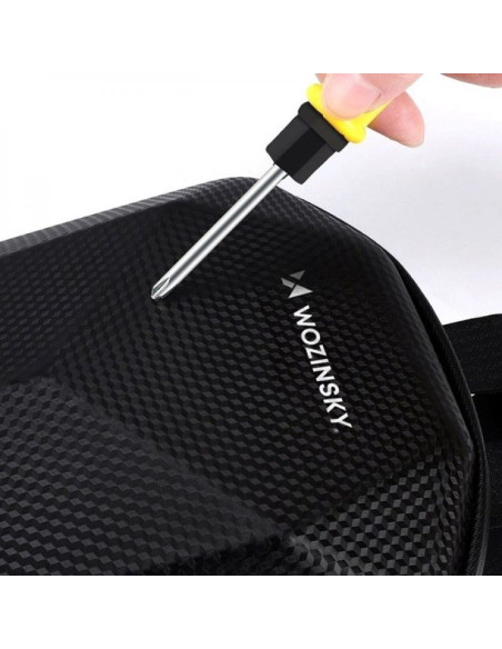 Wozinsky wodoodporna torba na kierownicę hulajnogi torba na hulajnogę 4 l czarna (wsb2bk)