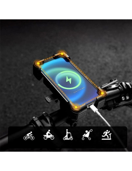 Uchwyt na telefon rockbros 25210030001 do roweru na kierownicę - czarny