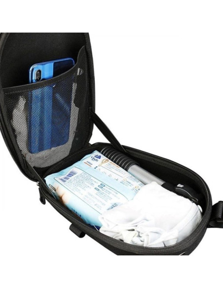 Wozinsky wodoodporna torba na kierownicę hulajnogi torba na hulajnogę 4l czarna (wsb1bk)