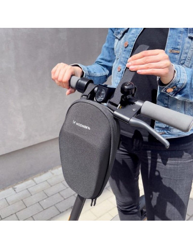 Wozinsky wodoodporna torba na kierownicę hulajnogi torba na hulajnogę 4l czarna (wsb1bk)