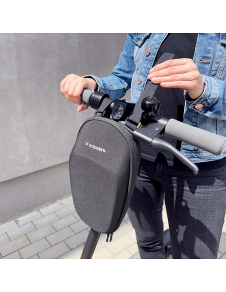 Wozinsky wodoodporna torba na kierownicę hulajnogi torba na hulajnogę 4l czarna (wsb1bk)