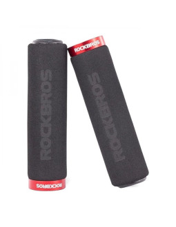 Uchwyty rowerowe rockbros bt1001bkrd z gąbki na kierownicę - czarno-czerwone