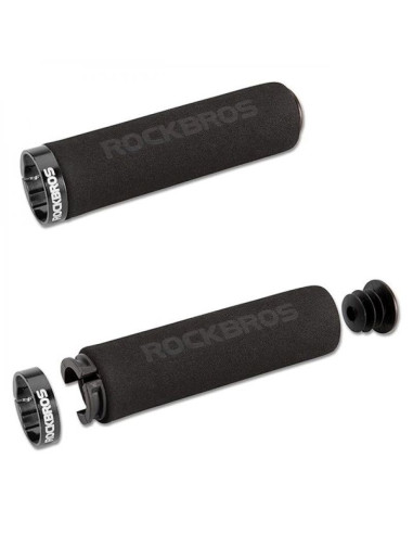 Uchwyty rowerowe rockbros bt1001bkbk z gąbki na kierownicę - czarne