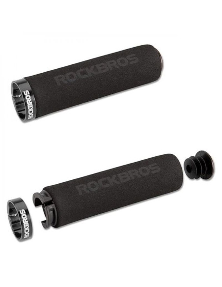 Uchwyty rowerowe rockbros bt1001bkbk z gąbki na kierownicę - czarne