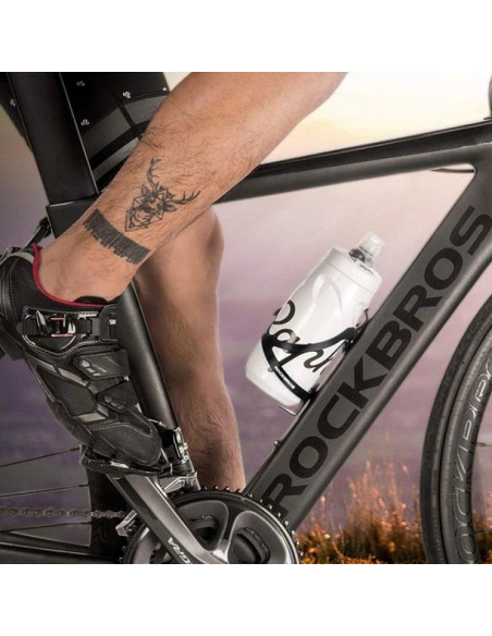 Uchwyt aluminiowy rockbros 2017-11abk na bidon rowerowy - czarny