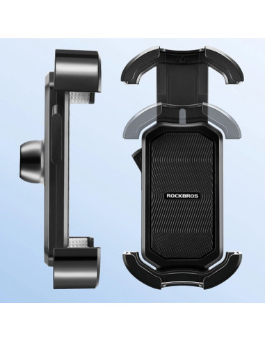 Uchwyt na telefon rockbros 25210032001 do roweru na kierownicę - czarny