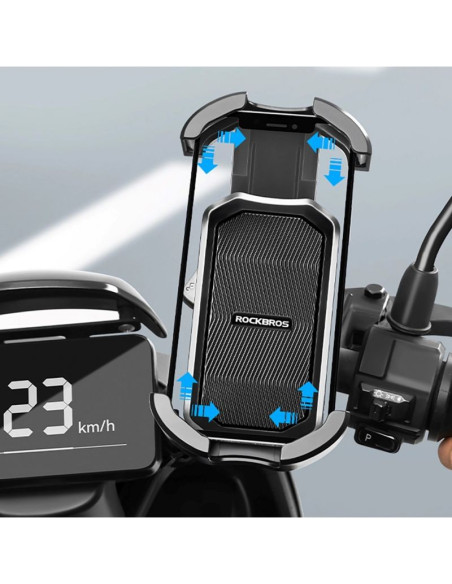 Uchwyt na telefon rockbros 25210032001 do roweru na kierownicę - czarny