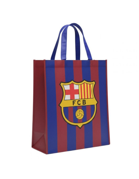 Fc barcelona torba na zakupy ekologiczna shopping bag 32x38cm b9040