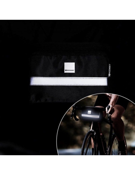 Wozinsky torba rowerowa na kierownicę z etui na telefon 2 l czarny (wbb12bk)