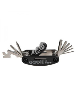 Narzędzie wielofunkcyjne 16w1 rockbros gj1601 do naprawy rowerów - czarne