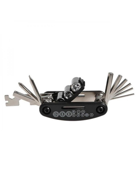 Narzędzie wielofunkcyjne 16w1 rockbros gj1601 do naprawy rowerów - czarne