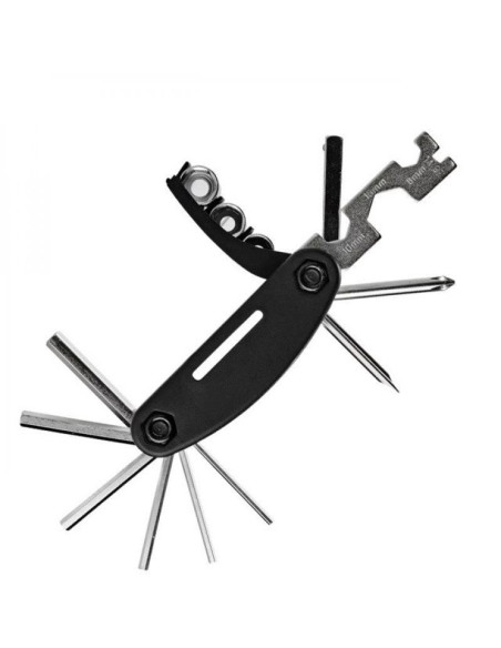 Narzędzie wielofunkcyjne 16w1 rockbros gj1601 do naprawy rowerów - czarne