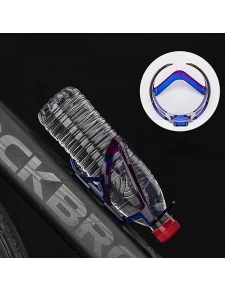 Uchwyt rowerowy rockbros fk338 na bidon - niebiesko-fioletowy