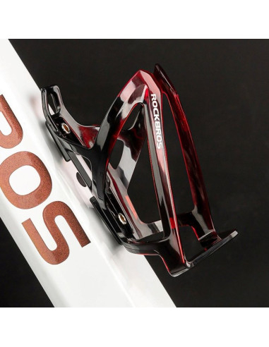 Uchwyt rowerowy rockbros fk338 na bidon - czarno-czerwony