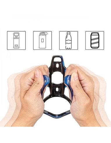 Uchwyt rowerowy rockbros fk338 na bidon - czarno-niebieski