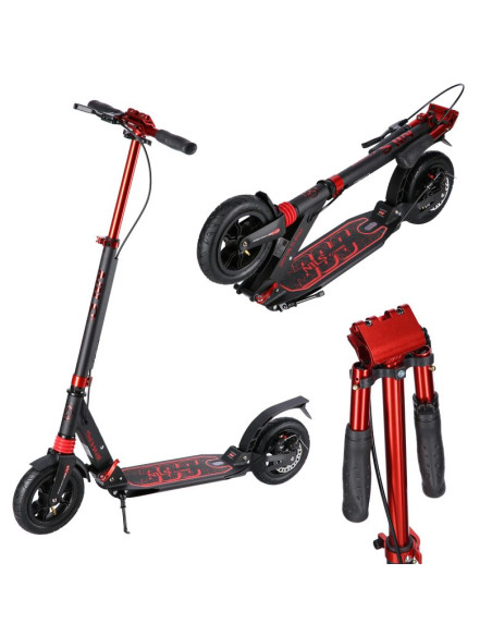 Hm209t black-red hulajnoga z hamulcem tarczowym nils extreme