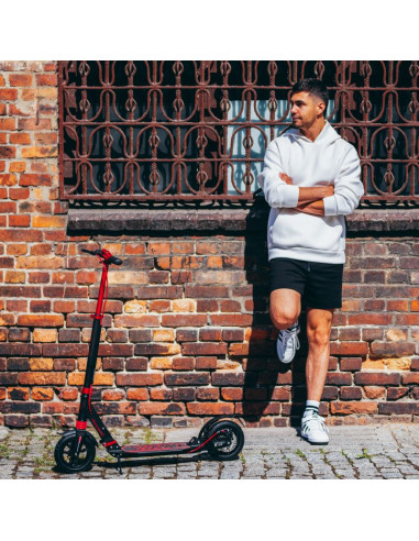 Hm209t black-red hulajnoga z hamulcem tarczowym nils extreme