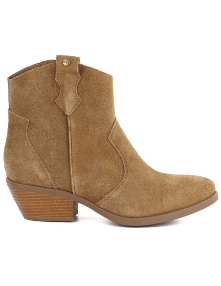 Skórzane botki damskie kowbojki camel big star tt274953