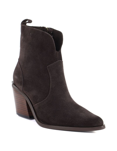 Skórzane botki damskie kowbojki brązowe big star tt274956