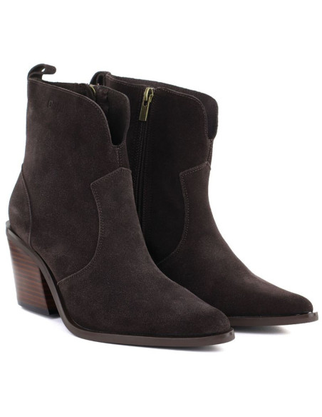 Skórzane botki damskie kowbojki brązowe big star tt274956