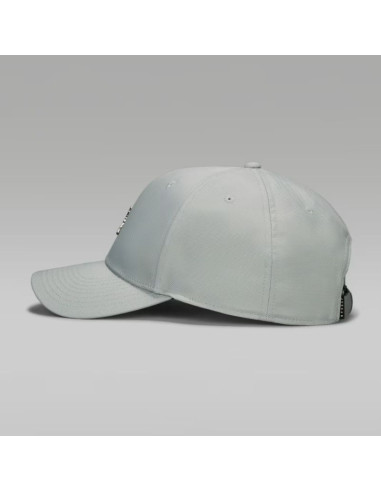 Czapka z daszkiem air jordan rise structured metal jumpman szara - hm5750-077