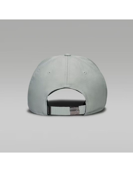 Czapka z daszkiem air jordan rise structured metal jumpman szara - hm5750-077