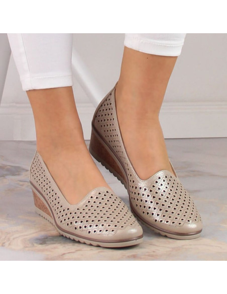 Półbuty na koturnie potocki w