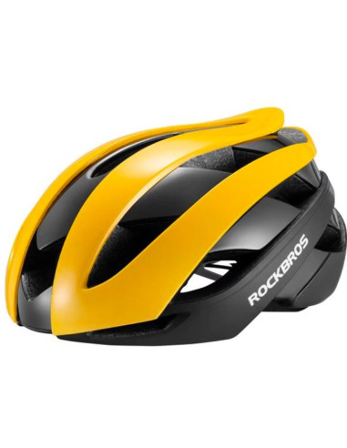Kask rowerowy rockbros 10110004005 rozmiar l - żółto-czarny
