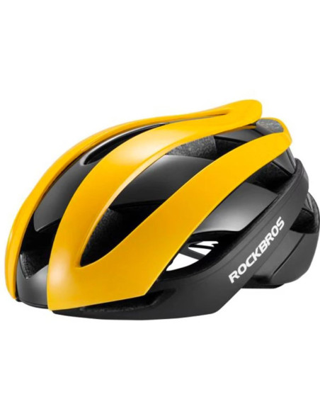 Kask rowerowy rockbros 10110004005 rozmiar l - żółto-czarny